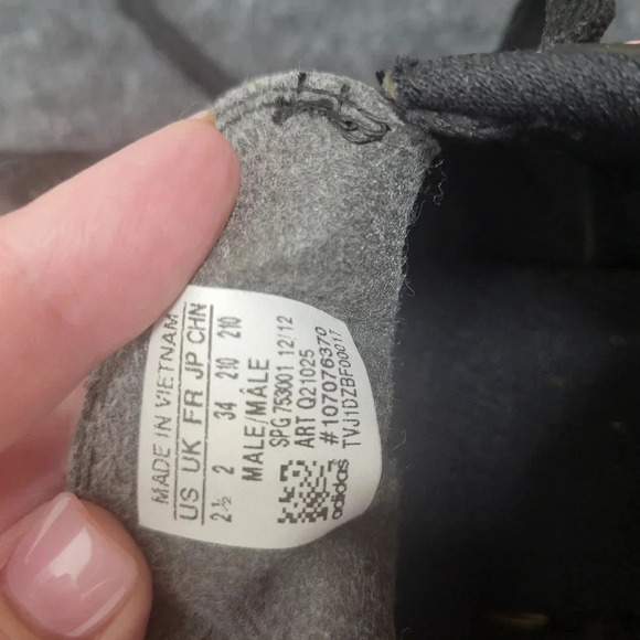 Adidas Q21025 Male Youth Soccer Cleats Black White Pink US 2 1/2 - Picture 13 of 15